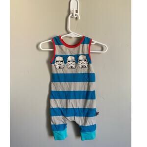 Rags Star Wars Stormtrooper Sleeveless Romper- 3-6m